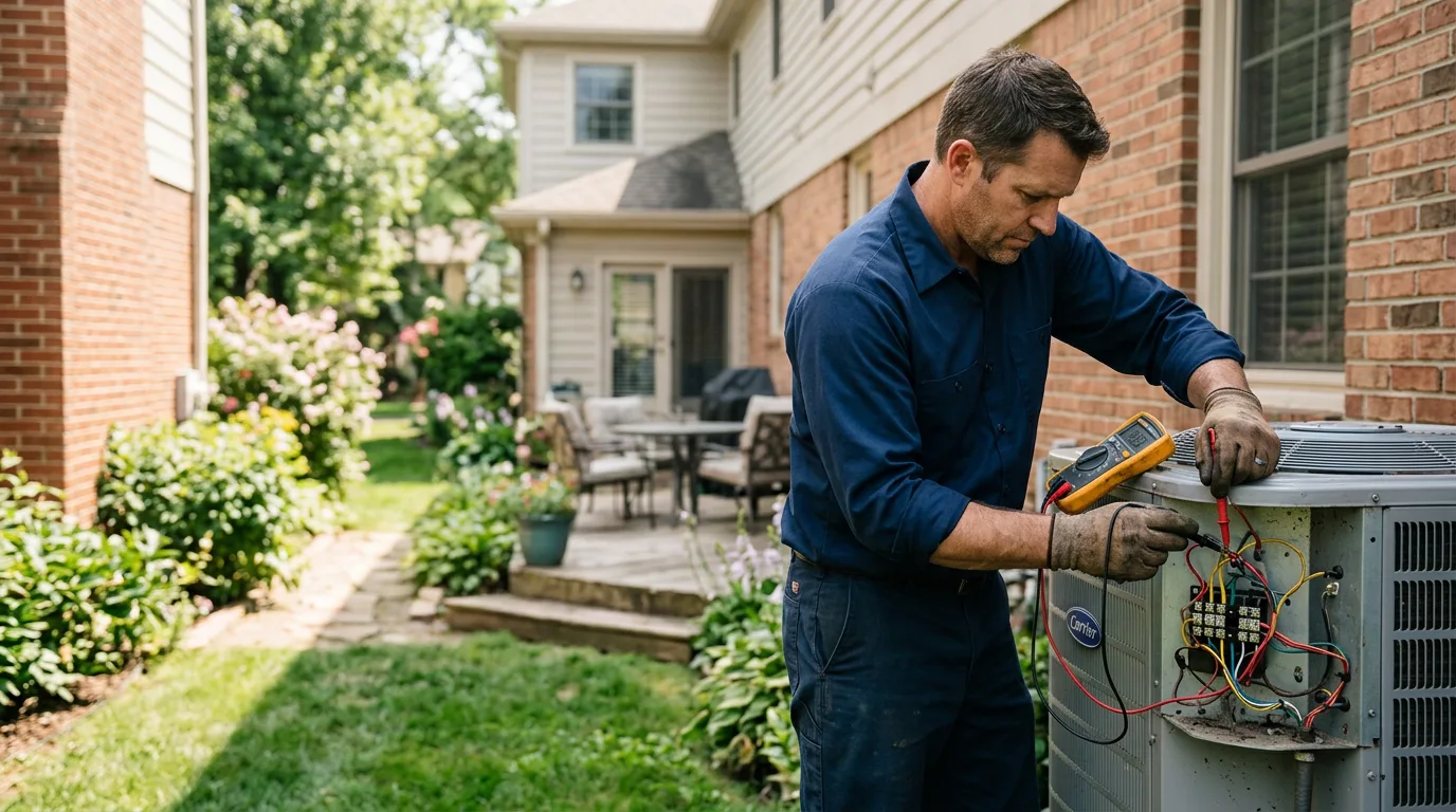 HVAC technician working near Pine Lake, GA